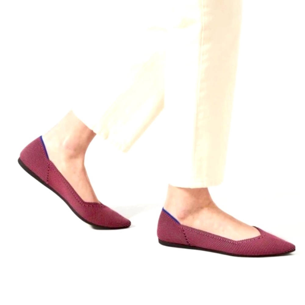 Rothy's The Point Optic Rose Textile Travel Ballet Flat Women’s US 11 EU 42